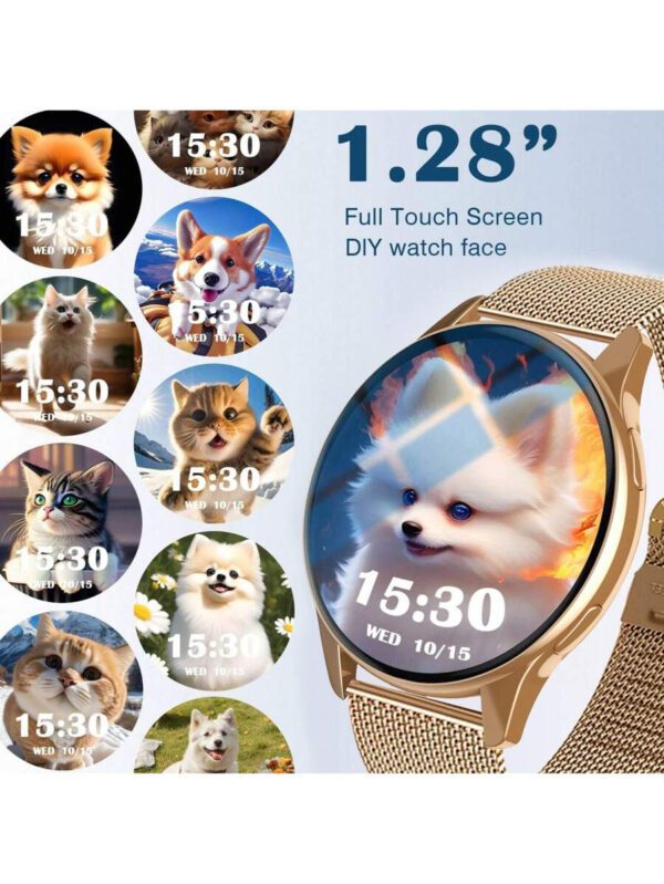 SIMSONLAB Montre connectÃ©e, appel sans fil/numÃ©rotation, diverses notifications d'applications, convient aux hommes et aux femmes, montres de sport, rappel d'informations, compatible avec iOS/Android â€“ Image 4