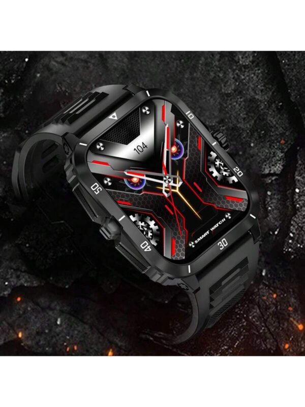 EIGIIS Montre connectée pour hommes Étanche 3ATM Écran large de 1,96" Montre sport robuste 430 mAh Tracker de fitness avec suivi du sommeil Répondre aux appels en extérieur pour iOS et Android – Image 9