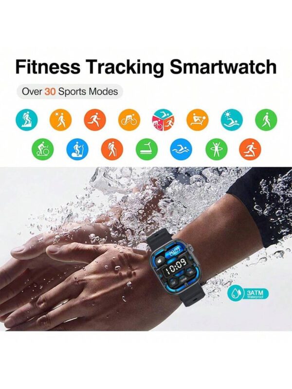 itel Montre connectÃ©e ISW-O23, montre de sport multifonctions, montre connectÃ©e Ã©tanche HD 2,02 pouces, plus de 100 modes sportifs, notification de message, retrouver le tÃ©lÃ©phone, camÃ©ra Ã  distance, chronomÃ¨tre â€“ Image 6