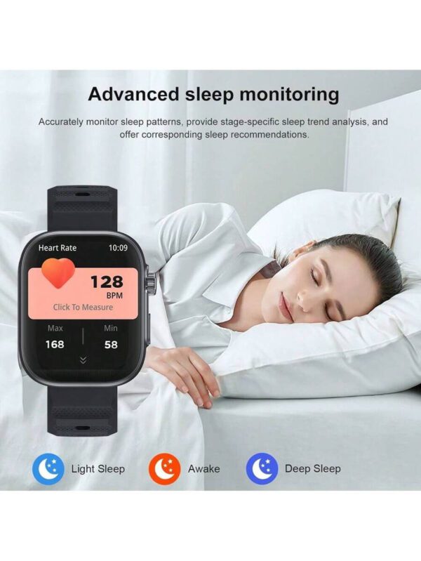 itel Montre connectÃ©e ISW-O23, montre de sport multifonctions, montre connectÃ©e Ã©tanche HD 2,02 pouces, plus de 100 modes sportifs, notification de message, retrouver le tÃ©lÃ©phone, camÃ©ra Ã  distance, chronomÃ¨tre â€“ Image 7