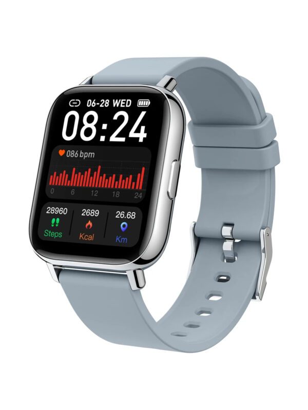 Montre connectée, Tracker de fitness écran tactile 1,69" Montre connectée homme femme Montre de sport Podomètre Moniteur de fréquence cardiaque Étanche IP68 Montre connectée 24 modes Bracelet connecté Chronomètre pour Android iOS – Image 2
