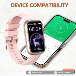 EIGIIS Nouvelle montre connectée 2025 pour femmes et hommes avec appel sans fil, écran tactile full 1,47", plus de 100 modes sportifs, montre de fitness pour femmes avec suivi du sommeil, IP68 étanche, compatible iOS et Android, cadeau exquis pour les amis