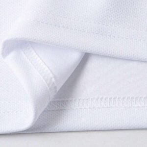 Polo chemise casual à manches courtes avec bordure rayée, pour le transport quotidien, été, pour le golf