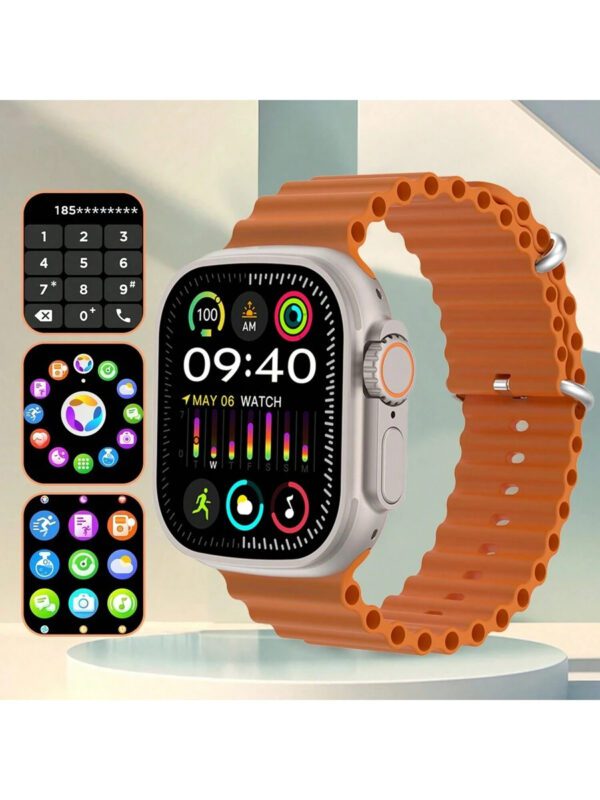 Microwear Montres intelligentes de sport, montre intelligente pour femmes Smartwatch 2 pouces LED haute définition écran couleur prise en charge de plusieurs langues, fonction de chargement sans fil, lecteur de musique, notification de message, comptage de pas, suivi des calories, alarme, alerte d'appel/message, compatible avec Android et IOS – Image 9