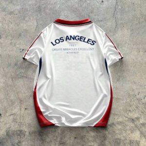 AXEPEAK Chemise polo tricotée à imprimé numérique, coupe ample et manches courtes, convient pour l'été