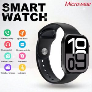 Microwear Montre connectée de sport pour hommes et femmes, série 10, moniteur d'activité physique et de sommeil, moniteur de fréquence cardiaque, écran personnalisable, compatible Android et iOS