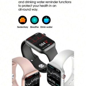 Microwear Montre connectée de sport pour hommes et femmes, série 10, moniteur d'activité physique et de sommeil, moniteur de fréquence cardiaque, écran personnalisable, compatible Android et iOS