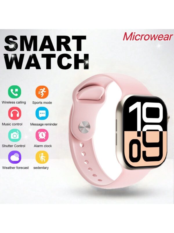 Microwear Montre connectée de sport pour hommes et femmes, série 10, moniteur d'activité physique et de sommeil, moniteur de fréquence cardiaque, écran personnalisable, compatible Android et iOS – Image 12
