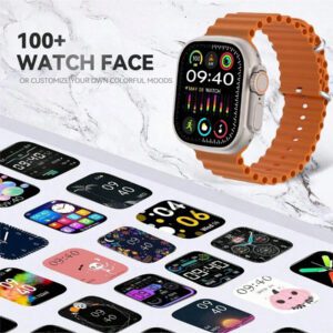 Microwear Version améliorée de montre intelligente pour hommes et femmes, montre de sport. Montre connectée version améliorée, appareil portable pour téléphones Android et iPhone. Prend en charge les appels sans fil et les alertes de messages, la caméra/contrôle de la musique à distance, l'heure, l'alarme, boîtier en alliage, écran IPS 2 pouces