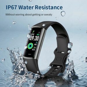 Montre connectée pour femme, moniteur de sommeil, fréquence cardiaque, tension artérielle, plusieurs modes d'exercice, étanchéité IP67, nombre de pas, rappel d'alarme, à la mode, compacte et légère.
