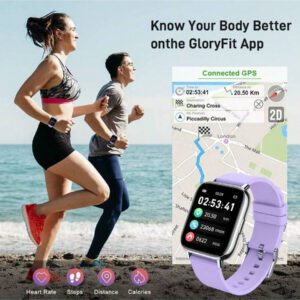 Montre connectée, Tracker de fitness 1,69" Écran tactile Montre connectée pour hommes et femmes Montre de sport Podomètre Moniteur de fréquence cardiaque Étanche IP68 Montre connectée 24 modes Bracelet connecté Chronomètre pour Android iOS