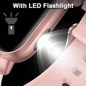 SIEMORL Montre connectée de sport LIGE nouvelle, écran de 1,85 pouces pour hommes. Appel sans fil, calories, distance, lampe de poche LED, rappel de sédentarité, plusieurs modes sportifs, cadran personnalisable, notification de message, réveil. Montre d'extérieur