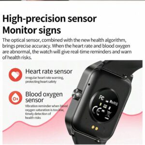 Montre intelligente (répondre aux appels/numéroter) pour hommes et femmes, bracelet intelligent avec écran HD de 1,85 pouces, podomètre de suivi d'activité physique, rappel de message, réveil, rappel de règles pour femmes, recherche de téléphone, compatible avec les téléphones Android et IOS