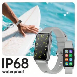 Montre connectée étanche à la mode pour femme (2025), multifonctionnelle avec notifications, alertes d'appel et alarme sans fil, tracker d'activité multisports, prévisions météo, compatible Android et iOS, cadeau idéal pour la Saint-Valentin.
