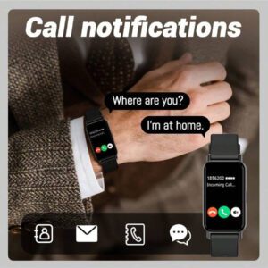 Montre connectée étanche à la mode pour femme (2025), multifonctionnelle avec notifications, alertes d'appel et alarme sans fil, tracker d'activité multisports, prévisions météo, compatible Android et iOS, cadeau idéal pour la Saint-Valentin.