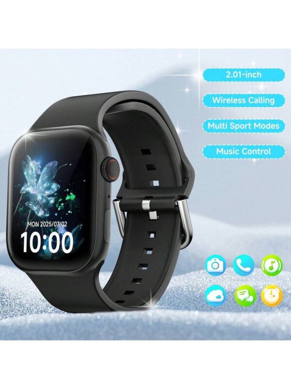 SIMSONLAB Montre connectée 2025 avec écran tactile de 1,83", montre connectée pour hommes et femmes, compatible avec les téléphones Android et iOS, étanche à la vie, tracker de fitness – Image 2