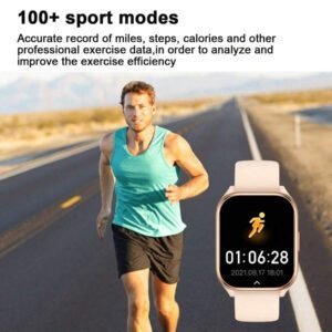1 pièce Montre connectée mode multifonctionnelle et étanche 5.0 avec écran HD de 1,85", permettant de passer des appels téléphoniques, de recevoir des messages sociaux, de compter les pas, compatible avec iOS et Android, adapté à un usage quotidien