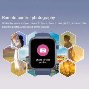SIMSONLAB 2025 Montre connectée colorée pour hommes et femmes, écran large HD 2,01", multi-mode sport, 190 mAh, appel, réception de messages, contrôle de la musique, localisation du téléphone, podomètre, rappel, cadeau pour la fête des mères