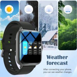 Montre connectée, appel sans fil/numérotation, rappels d'applications variées, convient aux hommes et aux femmes, montres de sport, fond d'écran personnalisable, cadeaux de vacances, cadeaux d'anniversaire