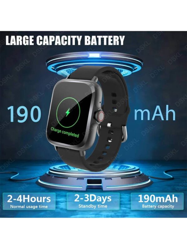 Montre connectée, appel sans fil/numérotation, rappels d'applications variées, convient aux hommes et aux femmes, montres de sport, fond d'écran personnalisable, cadeaux de vacances, cadeaux d'anniversaire – Image 32