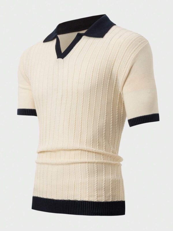 RueChic Polo mode régulier à texture pour hommes – Image 5