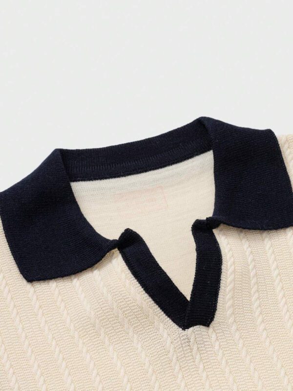 RueChic Polo mode régulier à texture pour hommes – Image 6