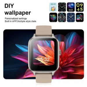 NOUVEAU Montre connectée multifonctionnelle unisexe, modes sportifs, suivi de la distance, contrôle de la musique, appareil photo à distance, appel sans fil, cadran personnalisé, rappel SMS/alarme, affichage météo, écran tactile pleine surface de 1,44", compatible avec les smartphones iOS/Android