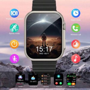 1 pièce Montre connectée sport en silicone unisexe avec fonctions multiples : rappel d'appel, compteur de pas, compteur de calories, notification de message. Compatible avec les téléphones iOS et Android.