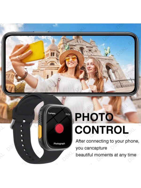 Montre connectée, appel sans fil/numérotation, mode multi-sport, rappel et rejet d'appel, rappel SMS, fond d'écran personnalisé, cadeaux de vacances, cadeaux d'anniversaire – Image 9