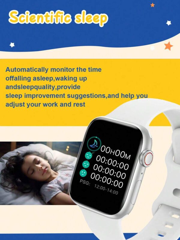 1 pièce Montre Connectée Multifonctionnelle pour Enfants/Adolescents avec Écran HD 1,44", Diverses Fonctionnalités Sportives, Dizaines de Cadrans de Montre, Appel Bluetooth et Rappel de Message, Compatible iOS et Android, Adaptée pour la Vie Quotidienne et les Cadeaux – Image 7
