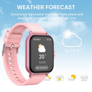 Montre intelligente d'étudiant avec fonctions d'appel téléphonique, de musique, de suivi de la condition physique, d'affichage météorologique et de jeux, nouvelle version
