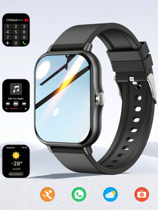 Montre intelligente d'étudiant avec fonctions d'appel téléphonique, de musique, de suivi de la condition physique, d'affichage météorologique et de jeux, nouvelle version – Image 11