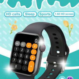 1 pièce Montre connectée multifonctionnelle avec écran tactile de 4,65 cm (1,83 pouces), bracelet en silicone, différents modes sportifs, contrôle de l'appareil photo, notifications d'applications sociales, Bluetooth, compatible Android et iOS, batterie 180 mAh, idéale pour l'école et le sport
