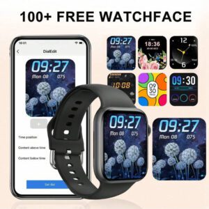 Montre Intelligente De Sport Unisexe Avec Rappel De Message, Contrôle De Musique, Contrôle De La Caméra Et Fonction