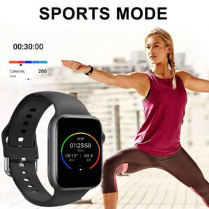 Montre Intelligente De Sport Unisexe Avec Rappel De Message, Contrôle De Musique, Contrôle De La Caméra Et Fonction