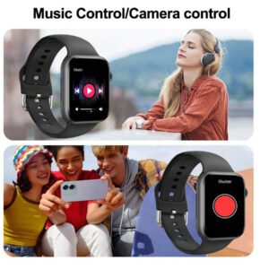 Montre Intelligente De Sport Unisexe Avec Rappel De Message, Contrôle De Musique, Contrôle De La Caméra Et Fonction