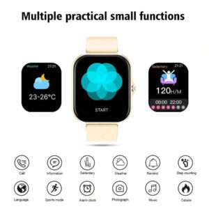 Montre connectée sport haute définition tactile de 4,65 cm, montre pour hommes, appel sans fil, rappel de message, rappel d'alarme, plusieurs modes sport, photographie à distance, lecture de musique, montre connectée multifonction, compatible avec les smartphones Android et iOS