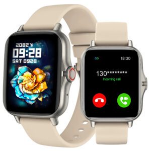 Une nouvelle montre connectée de sport pour hommes et femmes avec des fonctions telles que composer/répondre aux appels, compter les pas, suivre les calories, suivre la distance, modes multisports, contrôle de la musique, caméra à distance, réveil, information d'appel, montre connectée multifonctionnelle, équipée d'une batterie lithium-ion 150 mAh, écran tactile plein écran de 1,44 pouces, compatible avec les smartphones iOS et Android
