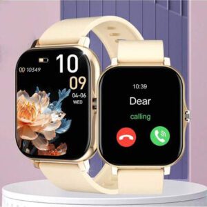 Montre connectée avec appel/numérotation sans fil, modes sportifs multiples, alerte et rejet d'appel, notification de message, convient aux hommes et aux femmes, compatible avec iOS/Android