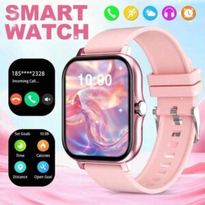 Nouvelle montre intelligente mode tactile HD full touch de 1,83 pouce avec fonction d'appel sans fil (cadran, réponse), cadrans de montre massifs, surveillance des exercices, rappel de messages, rappels d'applications multiples, convient aux téléphones Android et iOS, un cadeau parfait pour les hommes et les femmes