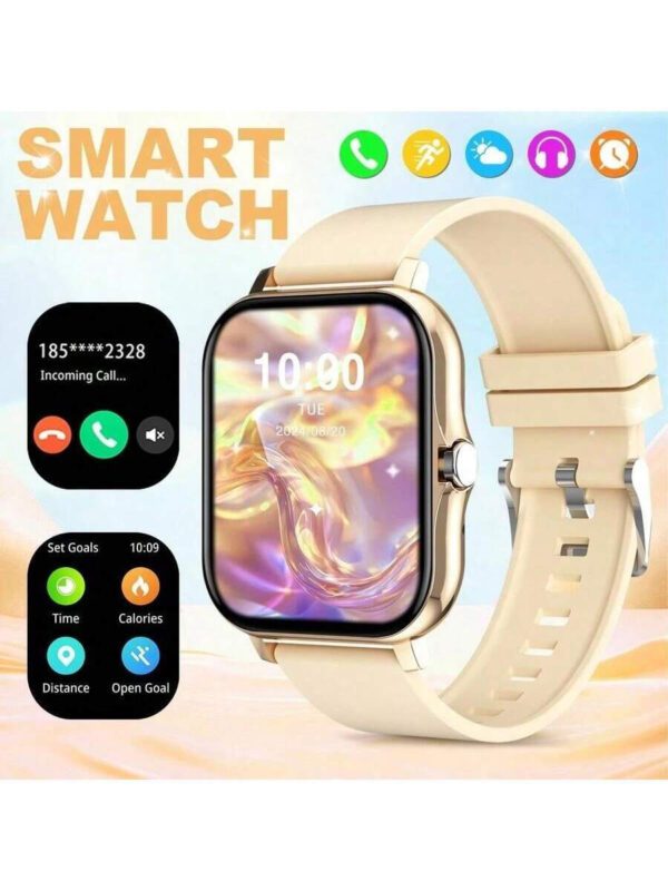 Nouvelle montre intelligente mode tactile HD full touch de 1,83 pouce avec fonction d'appel sans fil (cadran, réponse), cadrans de montre massifs, surveillance des exercices, rappel de messages, rappels d'applications multiples, convient aux téléphones Android et iOS, un cadeau parfait pour les hommes et les femmes – Image 4