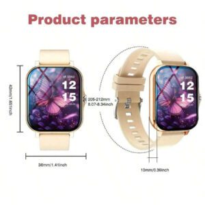 Nouvelle montre intelligente mode tactile HD full touch de 1,83 pouce avec fonction d'appel sans fil (cadran, réponse), cadrans de montre massifs, surveillance des exercices, rappel de messages, rappels d'applications multiples, convient aux téléphones Android et iOS, un cadeau parfait pour les hommes et les femmes