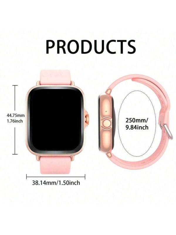 Montre connectée, appels/numérotation sans fil, rappels d'applications variées, convient aux hommes et aux femmes, montres de sport, fond d'écran personnalisable, compatible avec iOS/Android – Image 3