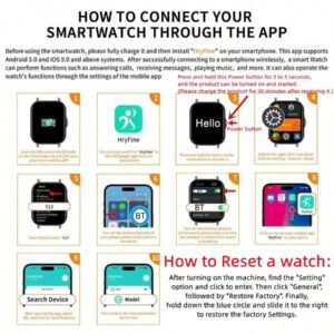 CHAONB Montre connectée à écran tactile intégral : avec tracker de sommeil, appel sans fil, podomètre, contrôle de la musique, bracelet intelligent de fitness pour téléphones Android/iOS, parfait pour les femmes et les hommes.