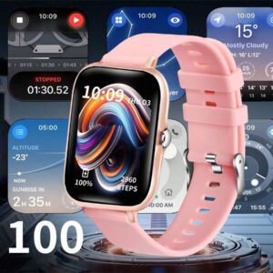 Eytlptoc Nouveau modèle 2025, montre connectée avec écran tactile haute définition de 1,85 po, montre connectée sport avec fonction d'appel et de réception de messages, surveillance du sommeil et podomètre, compatible avec les téléphones Android et iOS, cadeau parfait pour la famille et les amis !