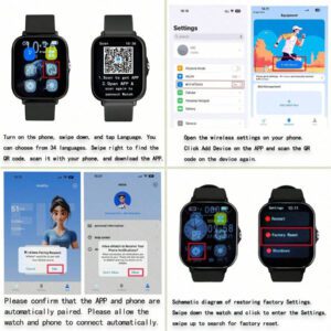 Eytlptoc Nouveau modèle 2025, montre connectée avec écran tactile haute définition de 1,85 po, montre connectée sport avec fonction d'appel et de réception de messages, surveillance du sommeil et podomètre, compatible avec les téléphones Android et iOS, cadeau parfait pour la famille et les amis !