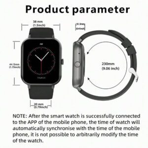 LIFEBEE Bracelet de montre en silicone LIFEBEE pour ZL54CJ, sangles de remplacement de 20 mm pour bracelets de montre ZL54CJ (MONTRE INTELLIGENTE NON INCLUSE)
