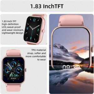 LIFEBEE Bracelet de montre en silicone LIFEBEE pour ZL54CJ, sangles de remplacement de 20 mm pour bracelets de montre ZL54CJ (MONTRE INTELLIGENTE NON INCLUSE)