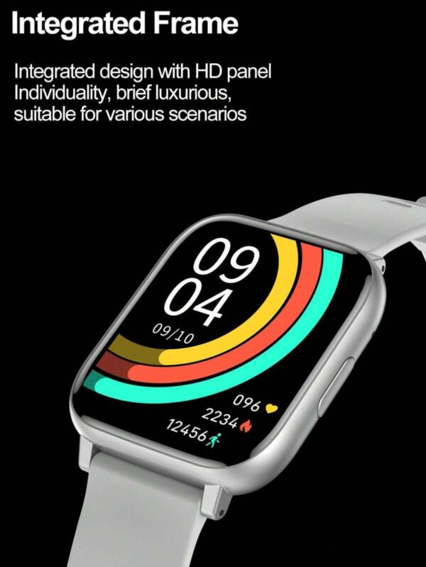Montre connectée H9PLUS 190mAh avec fonction d'appel, surveillance de la fréquence cardiaque, de la tension artérielle, de l'oxygène dans le sang et rappel d'informations sur la santé – Image 5