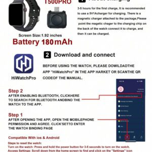 1 pièce Montre connectée multifonction pour enfants et adolescents avec bracelet en silicone de 4,65 cm, prise en charge des modes sportifs, contrôle de l'appareil photo, applications sociales, rappel de notification, Bluetooth pour Android et iOS, batterie 180mAh, convient pour l'école et les sports